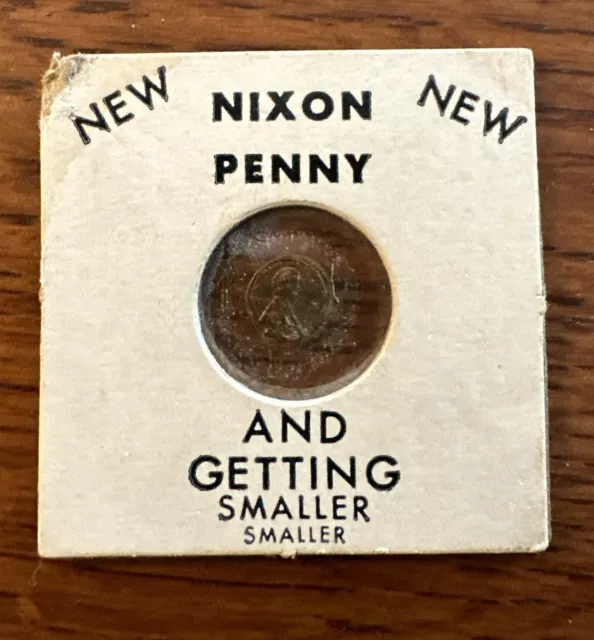 Richard Nixon Inflation Penny Cent 1974 Coin Campaign Presidential President 1c