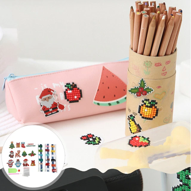 1 Set empfindliche Weihnachten Diamant Zeichnung Entzückender Bohranstrich DIY Z 2