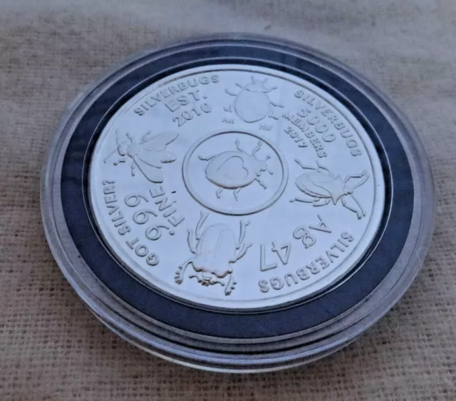 SILVERBUGS FACEBOOK GROUP Version 4 V4 Round Coin Limited Edition Silver Round
