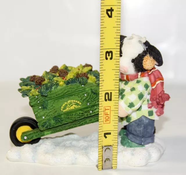 Mary's Moo Moos John Deere Wheel Have a Beautiful Christmas 2001 Enesco 2