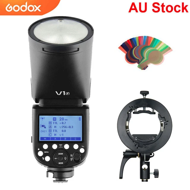 GODOX V1ProC Flashs Pour Appareils Photo Sans Fil, HSS 1/8000 S, Mode Flash M/E-TTL II, Flash 1,3 S Avec Flash Secondaire Amovible, Compatible Avec Les Appareils Photo Canon EOS