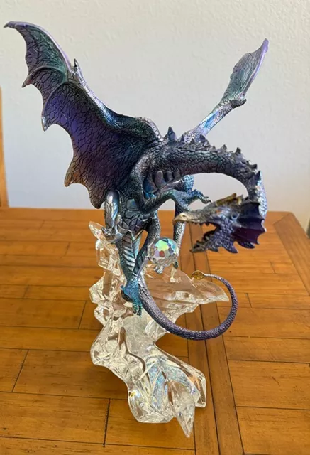 Franklin Mint Dragon Statue Michael Whelan Guardian Of The Crystal