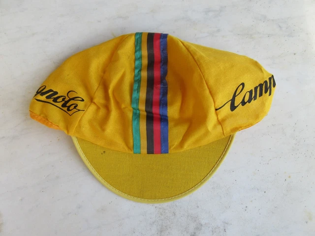 Casquette Cycliste Vintage Crédit Agricole - Vert Et Blanc - Bon état