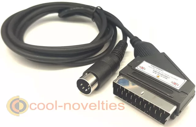 Câble Vidéo Commodore C64/64/128 Scart / Tv Av Fil - 2 Mètres De Longueur