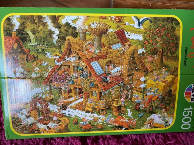 Heye Puzzle/Funny Farm 1500 Teile (Gebraucht)