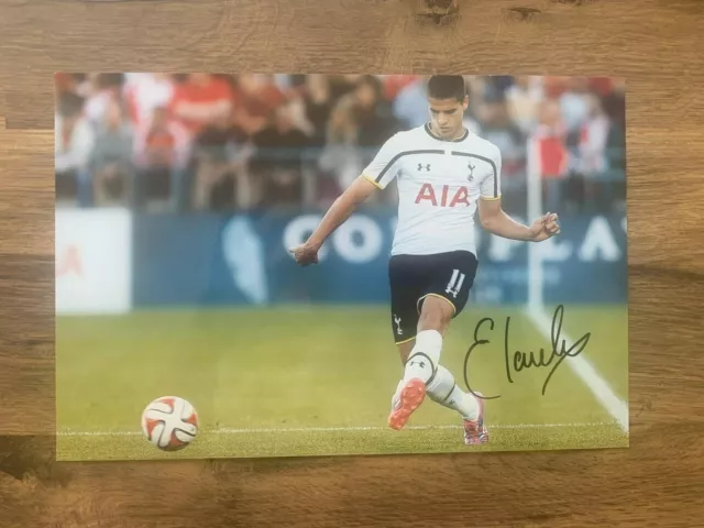 ERIK LAMELA - Hand Signed 12x8 Photo - Tottenham Spurs Argentina - Football