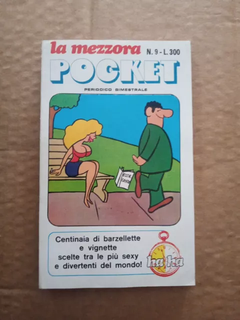 LA MEZZORA POCKET n. 9 del 1971  Centinaia Di Barzellette E Vignette Sexy