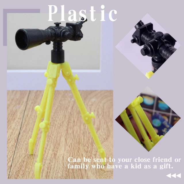 12 PCS MINI House Decor Accessory Telescope Miniature Photo Props Toy