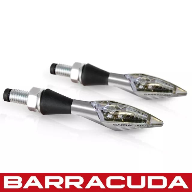 Honda CBR400RR Pair of Barracuda X-LED Indicators Silver