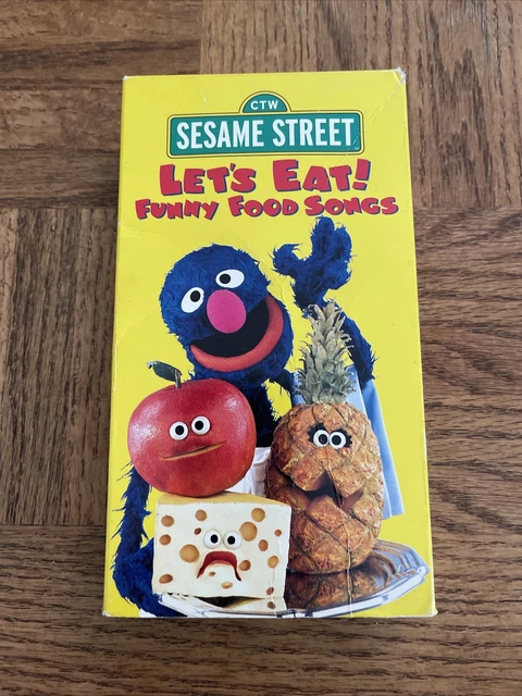SESAME STREET LET’S Eat Funny Food Songs VHS £34.92 - PicClick UK