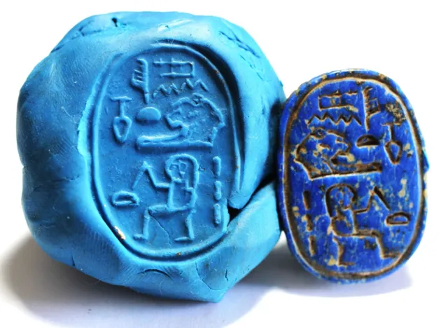 Zurqieh - Ad12046- Ancient Egypt.  Huge Heart Scarab With The Name Of Hatshepsut