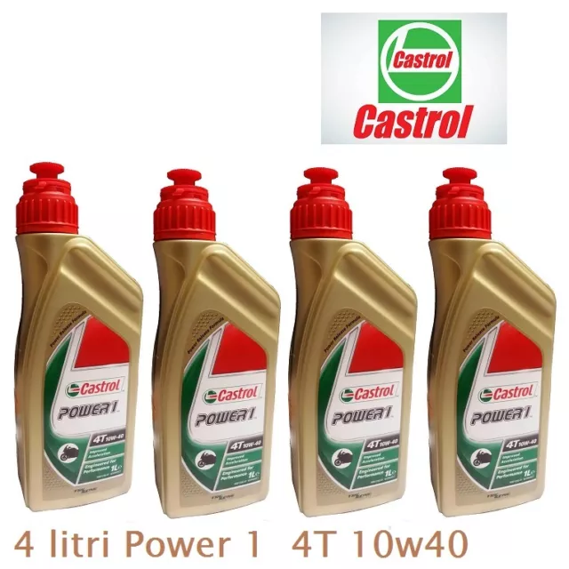 Olio Motore Castrol Power1 Gps/Rs 4T 10W40 4 Litri