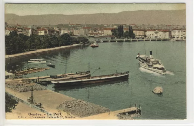 AK Geneve, Genf, Le Port, 1906