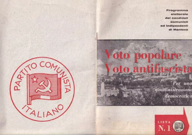 1961-Mantova-P.c.i.-Programma Elettorale Dei Comunisti-Lista N.1