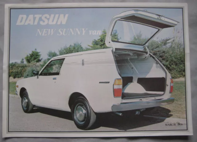 1979 Datsun Sunny Van Sales sheet