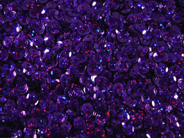 Sequins Cup 6mm Laser Purple 20g Lazer Dancing Costumes Beading  FREE POSTAGE