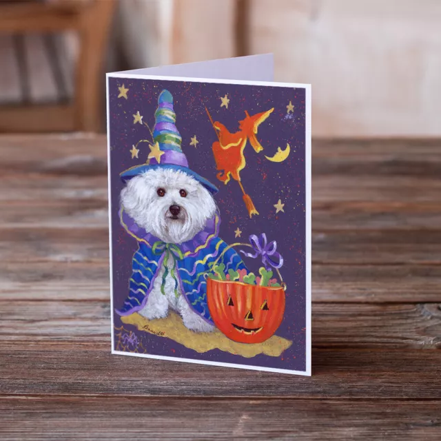 Bichon Frise Boo Halloween Cards and Envelopes Pack of 8 PPP3020GCA7P