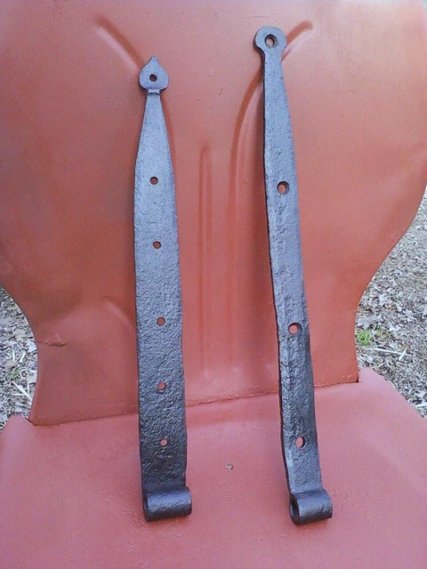 Vintage/Antique Hand Forged Iron Hinges "Pair"