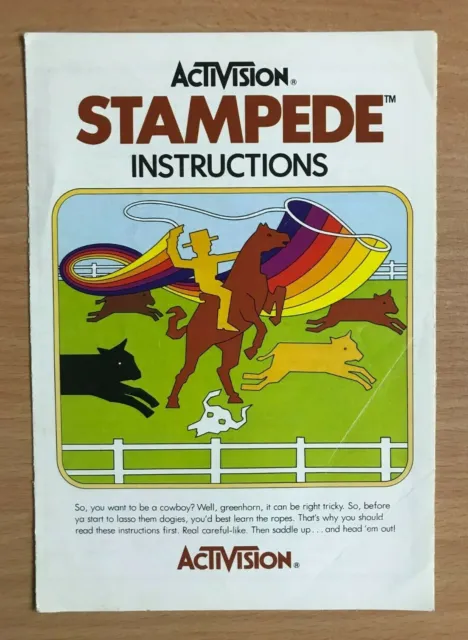 ATARI 2600 - STAMPEDE - Instruction Manual