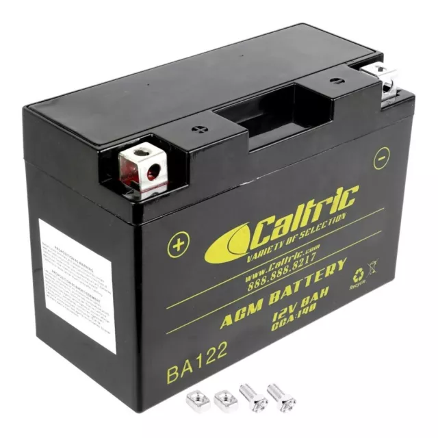 Caltric AGM Battery for Yamaha Raptor 700 YFM700R 2006-2020 / 12V 8Ah CCA 140