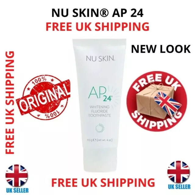 100% Original NU SKIN AP 24 Teeth Whitening Fluoride Toothpaste 110g UK