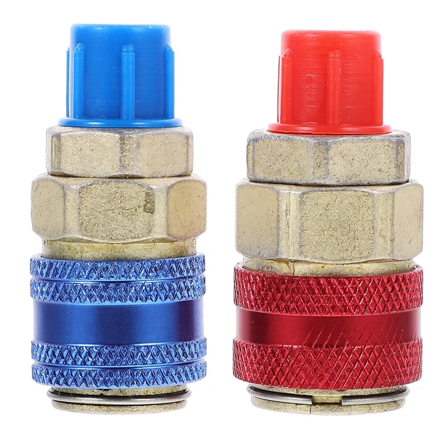 2 Pcs Kupplungsstecker Adapter Für Klimaanlage Das Kältemittel Stoßverbinder