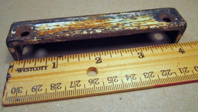 Antique Rim Lock Keeper Catch Old Metal Salvaged Hardware Victorian Details F