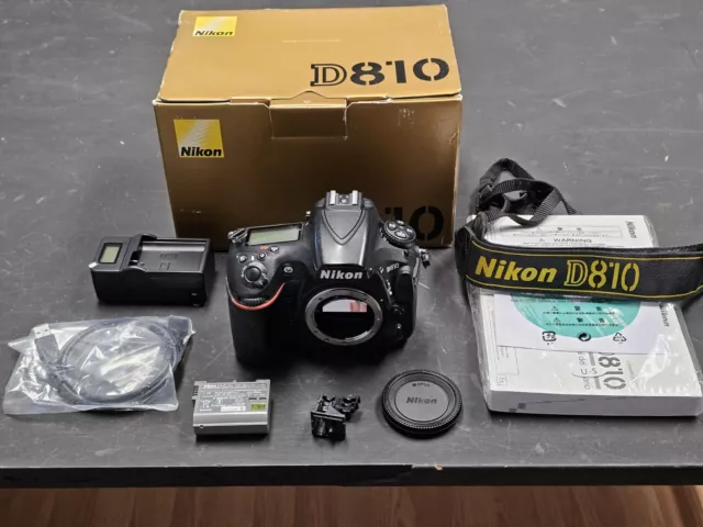 Nikon D810 DSLR Camera (Body Only) With Original Box Works Good!