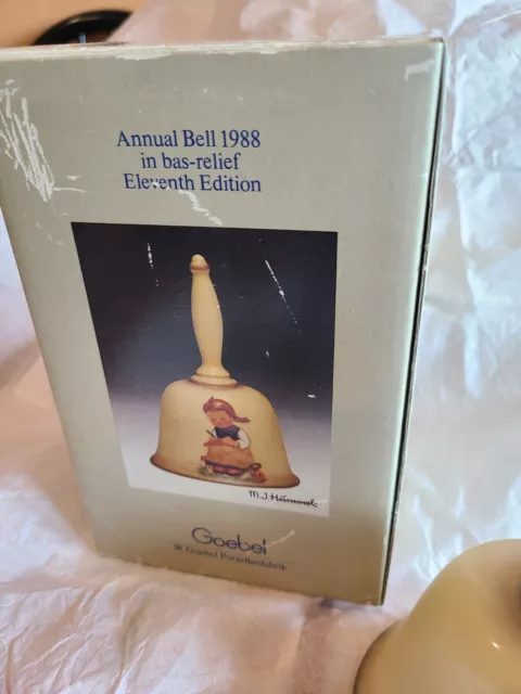 MI Hummel Annual Bell 1988 Eleventh Edition In Original Box Goebel West Germany 3