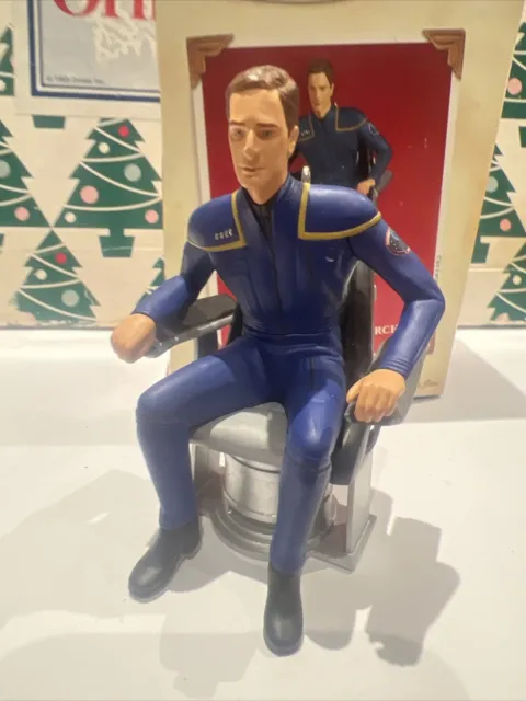 Capitaine Jonathan Archer Star ~ Trek Noël Poinçon Souvenir Ornement En Boîte