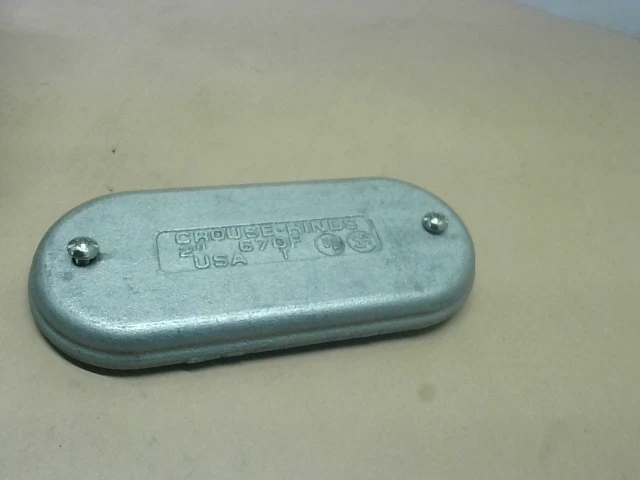Eaton Crouse-Hinds 670F(5 Pcs) 2" Obround Cover For Form 7 Body - New In Box