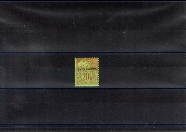 Timbre Guadeloupe France Colonie 1891 N°20 Neuf* Mh