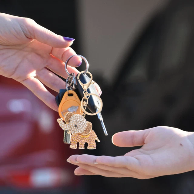 Jewelry Clasps Keyring Metal Keychain White Keychain Lady Bags 2