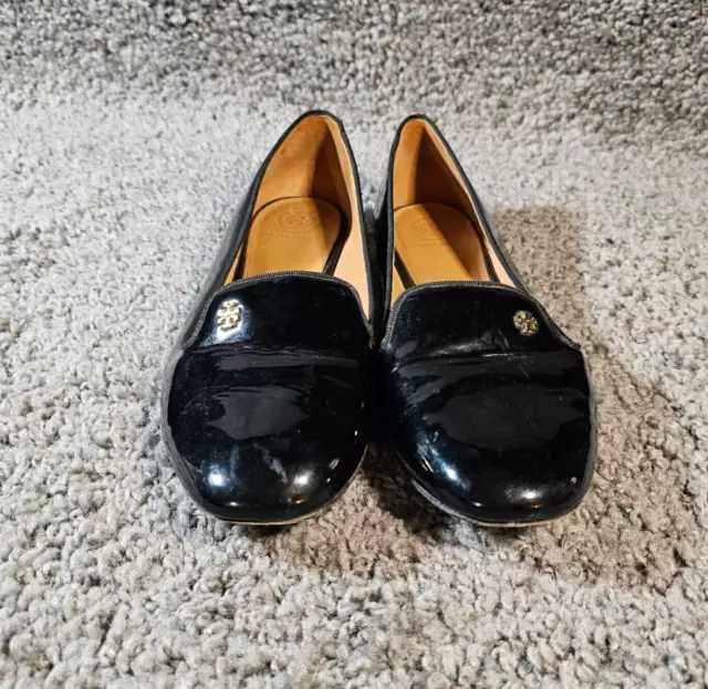 Tory Burch, Shoes, Tory Burch Acorn Charm Smoking Slipper Loafers Shoes  Borgundy Red Velvet