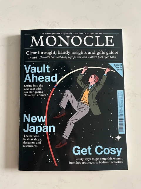 MONOCLE MAGAZINE DECEMBER 2025 January 2026 Issue 189 £8.55 - PicClick UK