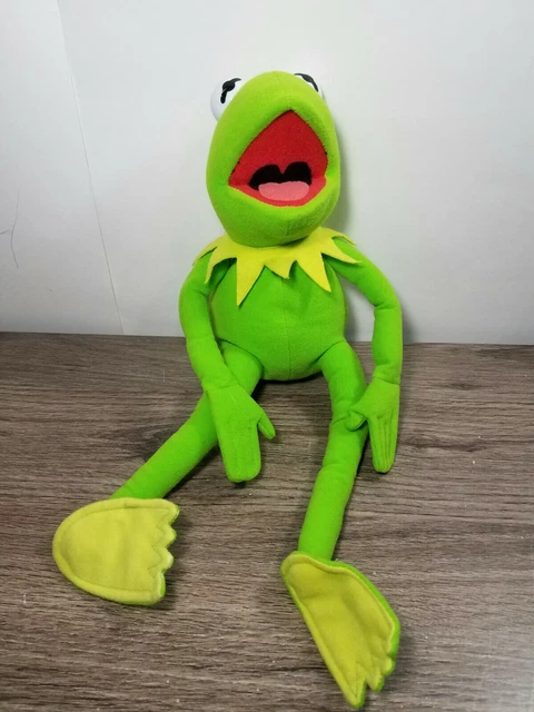 Kermit The Frog Plush Muppets Jim Henson's 14" Posable Stuffed Toy Clean - Nanco