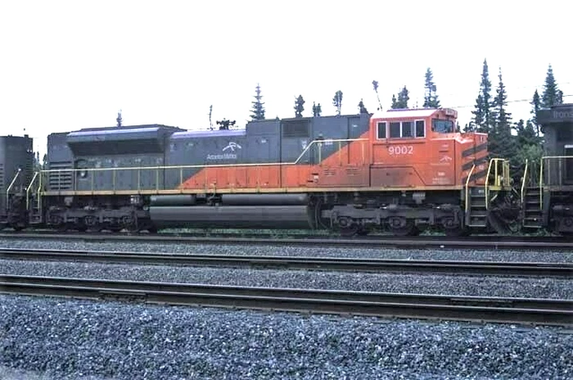 Arcelor-Mittal 9002_port cartier, quebec_  _ ORIGINAL TRAIN SLIDE