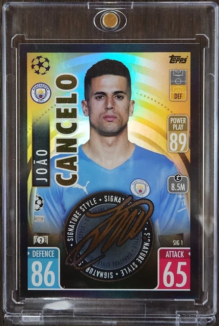 Foto Con Autografo Stampato Di Joao Cancelo – Manchester City – A4 Incorniciata