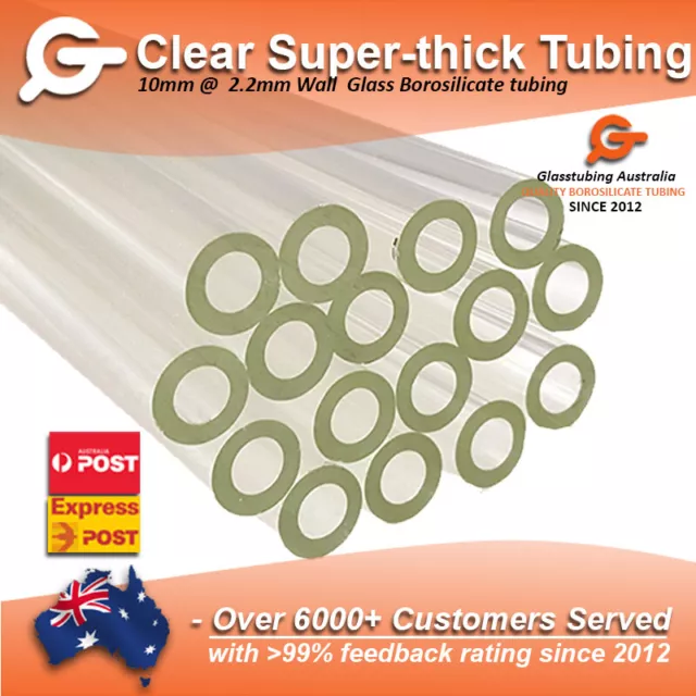 Glass Tubing - Cheapest Glass Tubes AUS - Pyrex Borosilicate 3.3 Glass Blowing