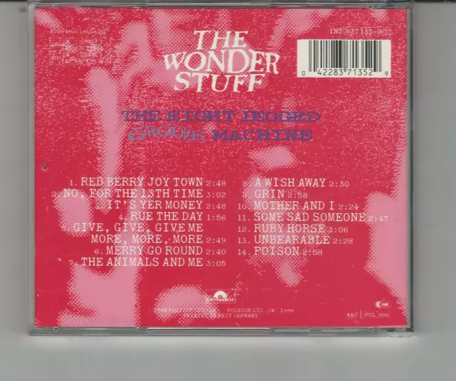 Cd The Wonder Stuff: The Eight Leggend Groove Machine 1988 Nuovo Non Sigillato 2