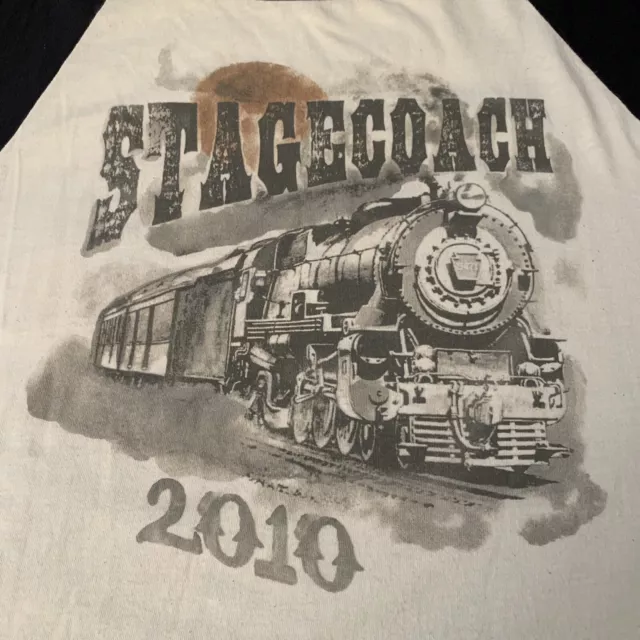 Stagecoach Country Music Festival 2010 T Shirt Raglan Baseball Size XL Tee