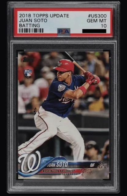 2018 Topps Update Juan Soto RC #US300 PSA 10 GEM MINT Rookie Card