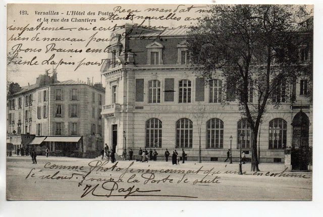 Theme LA POSTE - Post Office - CPA 78 - VERSAILLES - La Poste