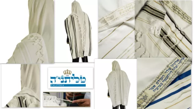 Acrilan Tallit Talit Kosher Mehadrin Acrylic  Prayer Shawl By Talitania talis