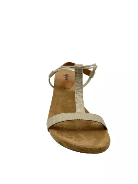 Style Co Mulan Wedge Sandals Shine Canvas 7.5M 2