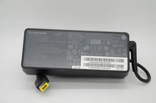 Genuine Lenovo 90W 20V-4.5A Yellow Square Tip (Power Cord Not Include)