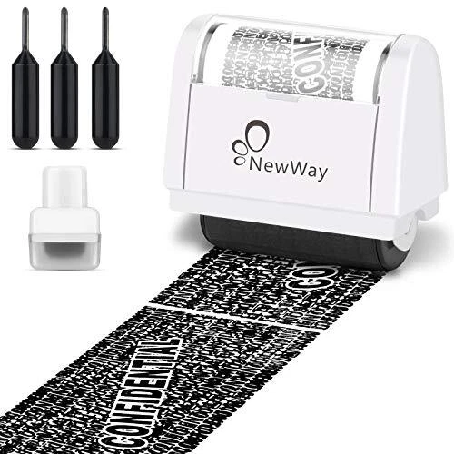 Identity Anti-Theft Guard Stamp ID Protection Confidential Wide Roller Stamp