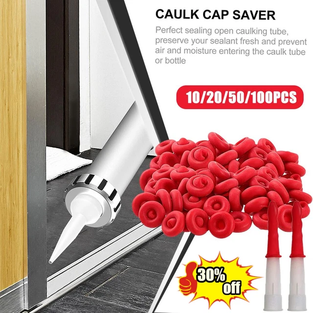 10-100x Caulk-Cap Caulk Sealer Saver Tubo Caulking Aperto per Sigillatura Regno Unito