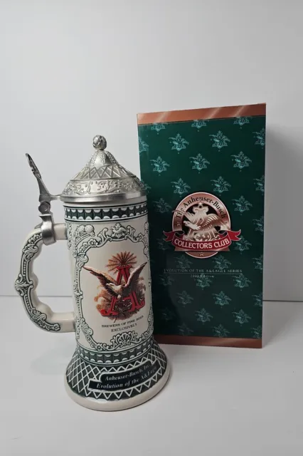 Anheuser-Busch Collectors Club Stein CB26 Evolution of the A&Eagle 2003 Edition