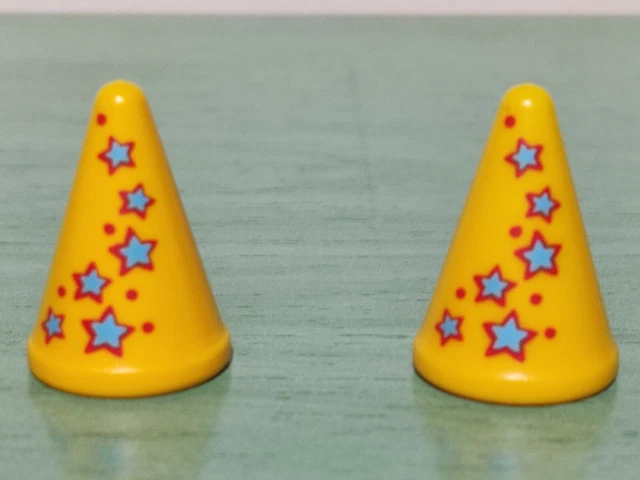 2 Bonnets Playmobil En Cuir D'hiver Victoriens - Série Neige/rose - Pièces Détachées Occasion